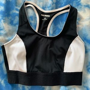IVY PARK black and white sports bra
